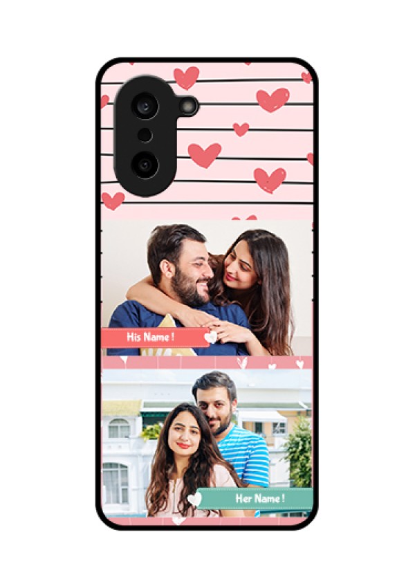 OnePlus Nord CE 5 5G Custom Glass Phone Case - Photo With Heart Design
