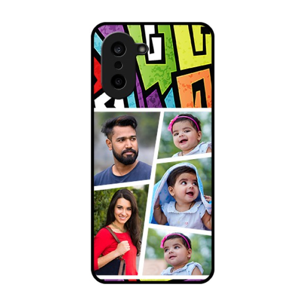 OnePlus Nord CE 5 5G Custom Glass Phone Case - Graffiti Pattern Design