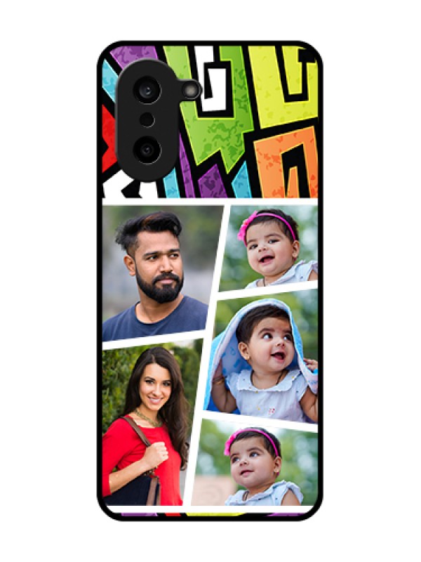 Custom OnePlus Nord CE 5 5G Custom Glass Phone Case - Graffiti Pattern Design