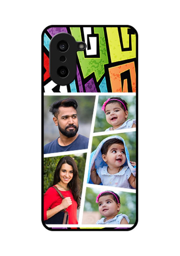 OnePlus Nord CE 5 5G Custom Glass Phone Case - Graffiti Pattern Design