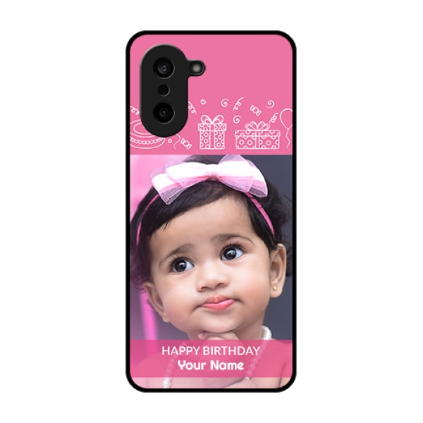 OnePlus Nord CE 5 5G Custom Glass Phone Case - With Birthday Line Art Design