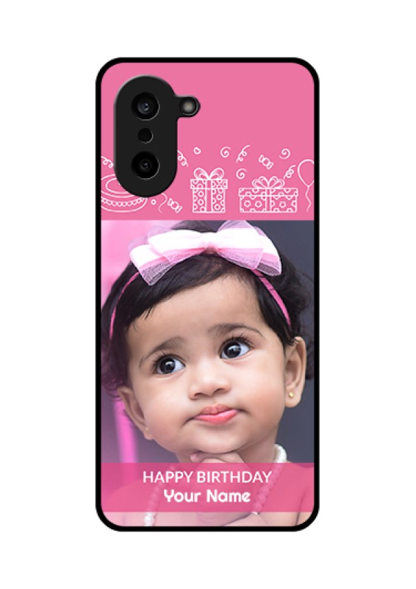 OnePlus Nord CE 5 5G Custom Glass Phone Case - With Birthday Line Art Design