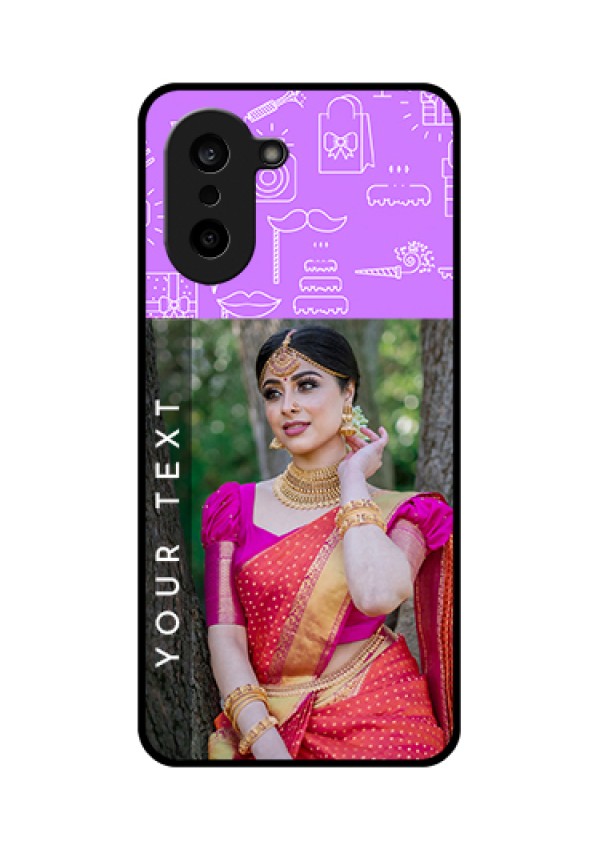 OnePlus Nord CE 5 5G Custom Glass Phone Case - Birthday Icons Design