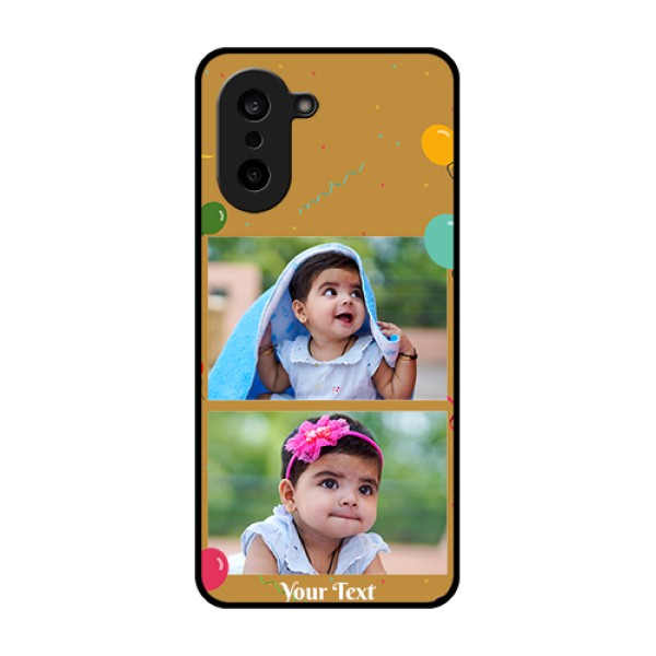 OnePlus Nord CE 5 5G Custom Glass Phone Case - Image Holder With Birthday Celebrations Design OnePlus Nord CE 5 5G Custom Glass Phone Case - Image Holder With Birthday Celebrations Design