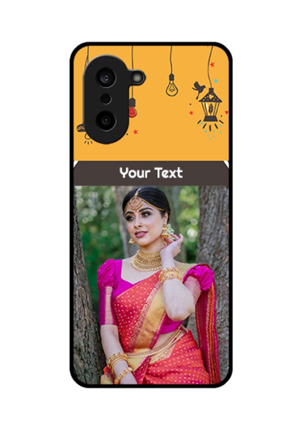 OnePlus Nord CE 5 5G Custom Glass Phone Case - With Family Picture And Icons