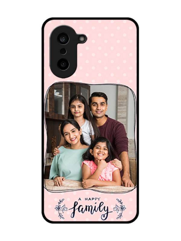 Custom OnePlus Nord CE 5 5G Custom Glass Phone Case - Family With Dots Design