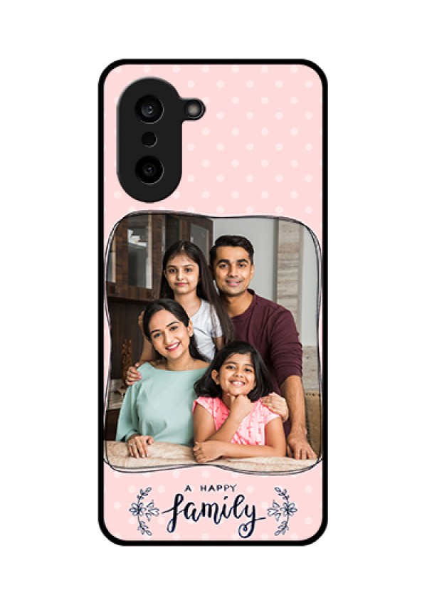 OnePlus Nord CE 5 5G Custom Glass Phone Case - Family With Dots Design