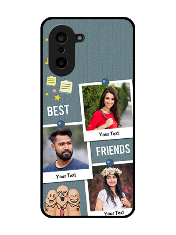 Custom OnePlus Nord CE 5 5G Custom Glass Phone Case - Sticky Frames And Friendship Design