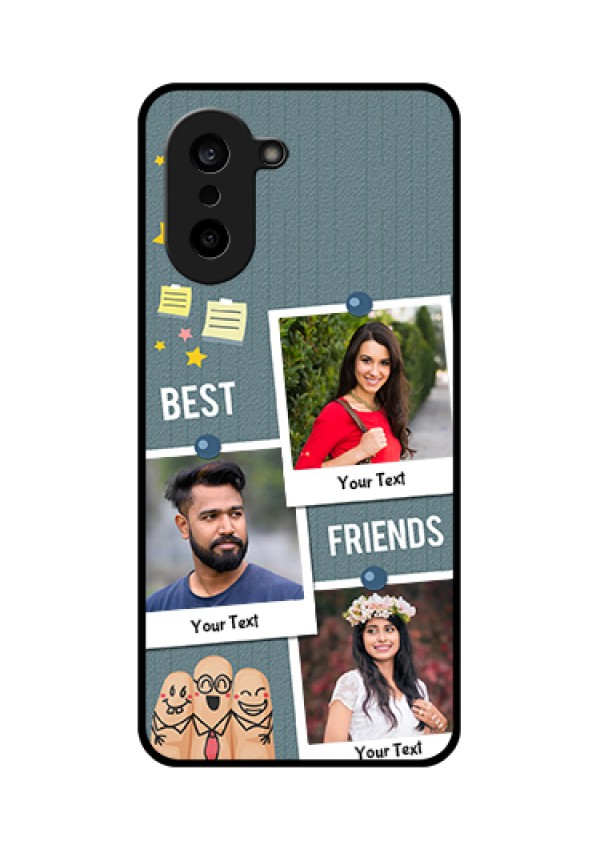 OnePlus Nord CE 5 5G Custom Glass Phone Case - Sticky Frames And Friendship Design