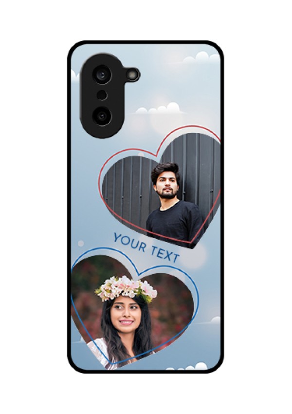 OnePlus Nord CE 5 5G Custom Glass Phone Case - Blue Color Couple Design