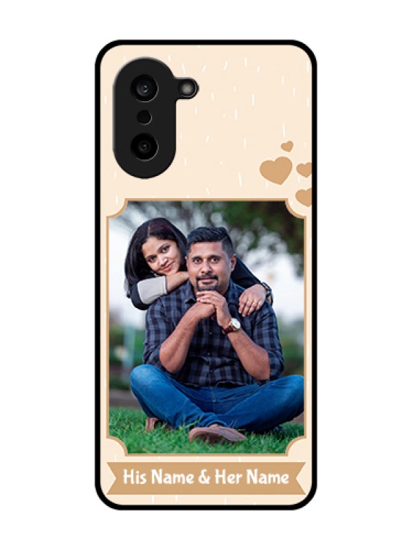 Custom OnePlus Nord CE 5 5G Custom Glass Phone Case - With Confetti Love Design