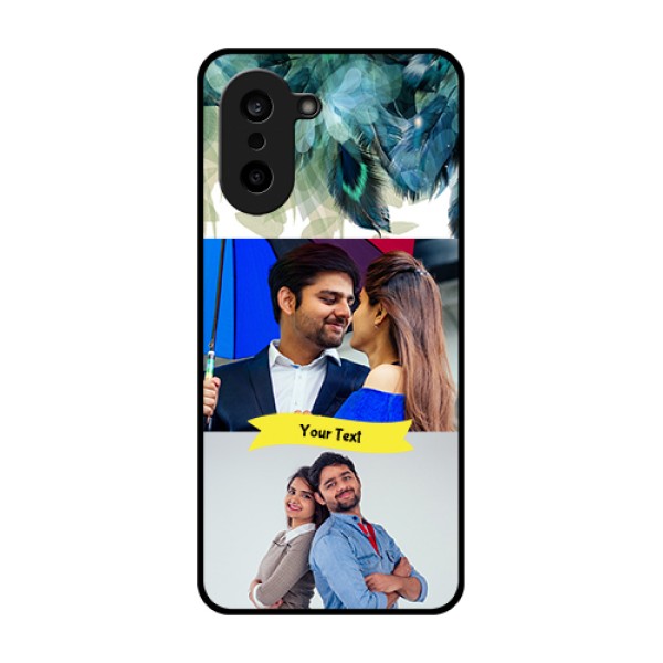 OnePlus Nord CE 5 5G Custom Glass Phone Case - Image With Boho Peacock Feather Design