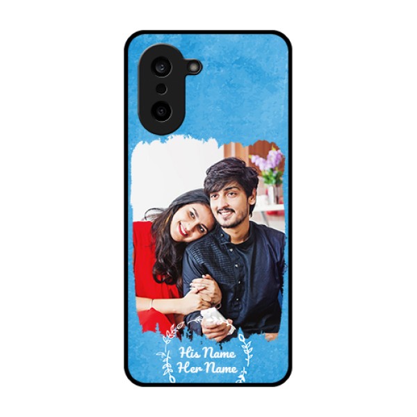 OnePlus Nord CE 5 5G Custom Glass Phone Case - Blue Color Vintage Design OnePlus Nord CE 5 5G Custom Glass Phone Case - Blue Color Vintage Design