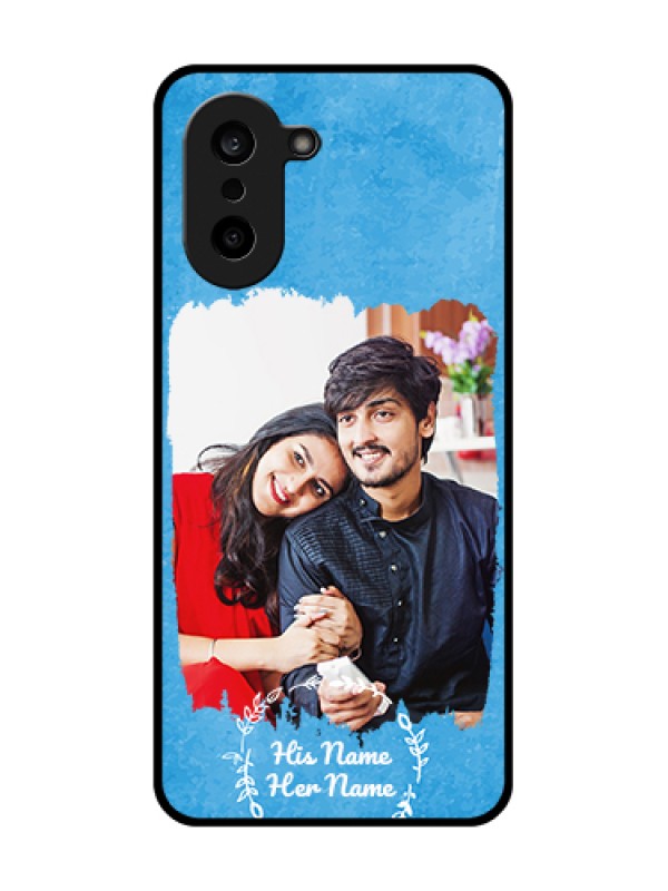 Custom OnePlus Nord CE 5 5G Custom Glass Phone Case - Blue Color Vintage Design