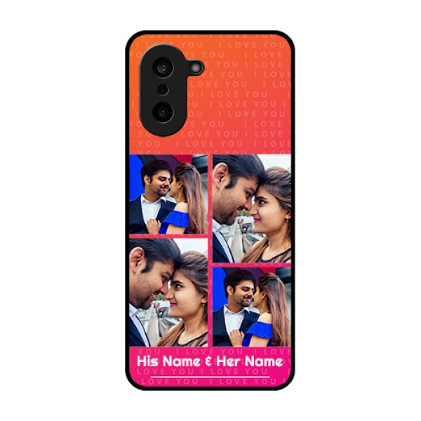 OnePlus Nord CE 5 5G Custom Glass Phone Case - I Love You Pink Design