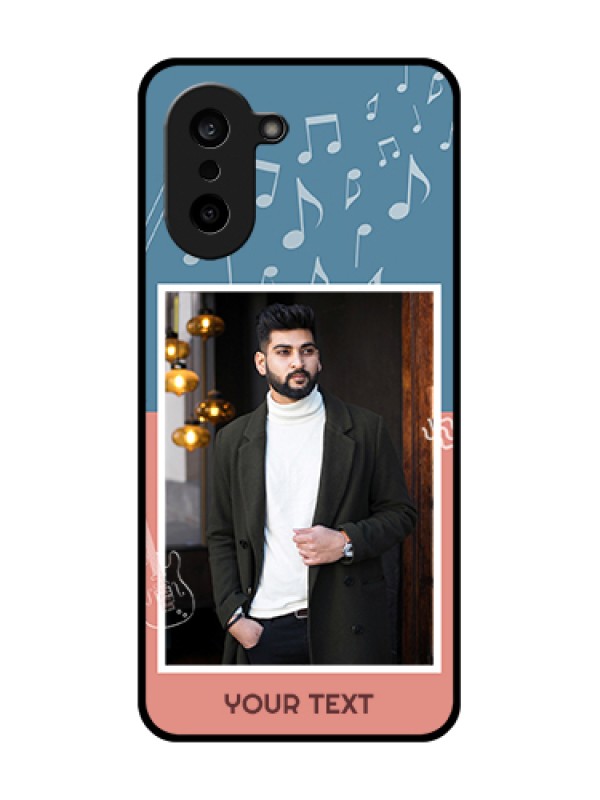 Custom OnePlus Nord CE 5 5G Custom Glass Phone Case - With Color Musical Note Design