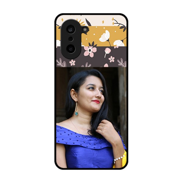 OnePlus Nord CE 5 5G Custom Glass Phone Case - Stylish Floral Design