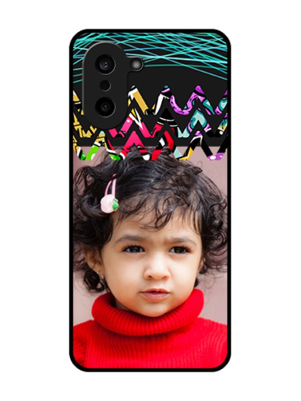 Custom OnePlus Nord CE 5 5G Custom Glass Phone Case - Neon Abstract Design