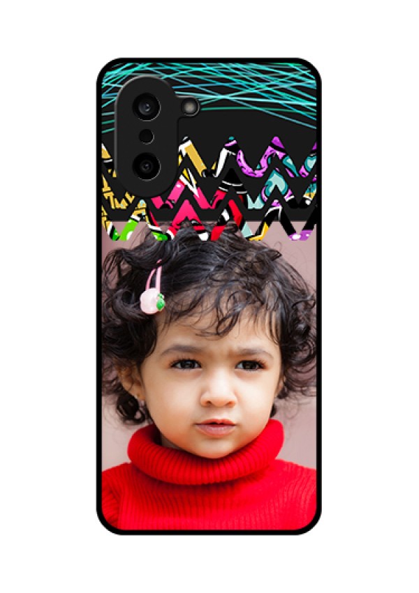 OnePlus Nord CE 5 5G Custom Glass Phone Case - Neon Abstract Design