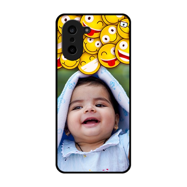 OnePlus Nord CE 5 5G Custom Glass Phone Case - With Smiley Emoji Design OnePlus Nord CE 5 5G Custom Glass Phone Case - With Smiley Emoji Design