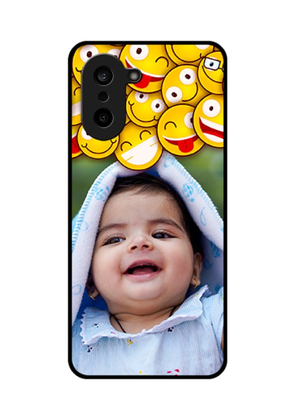 OnePlus Nord CE 5 5G Custom Glass Phone Case - With Smiley Emoji Design