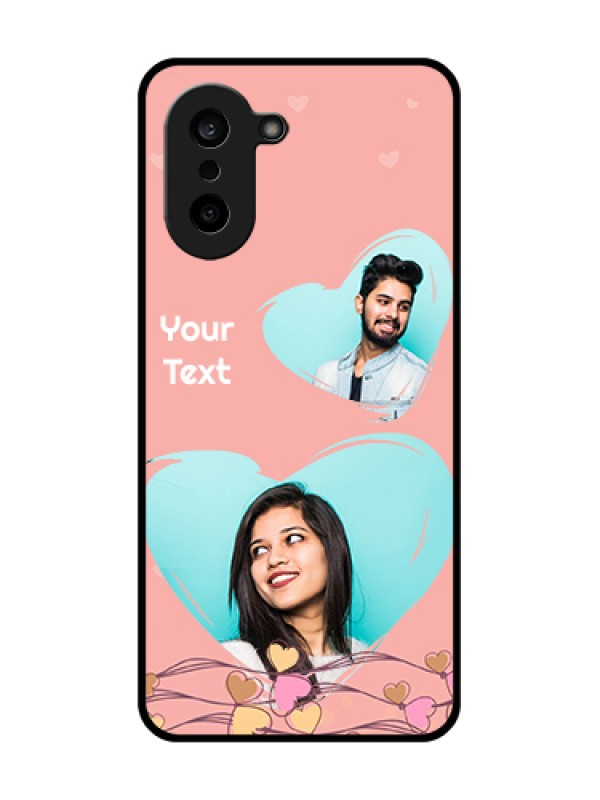 Custom OnePlus Nord CE 5 5G Custom Glass Phone Case - Love Doodle Design