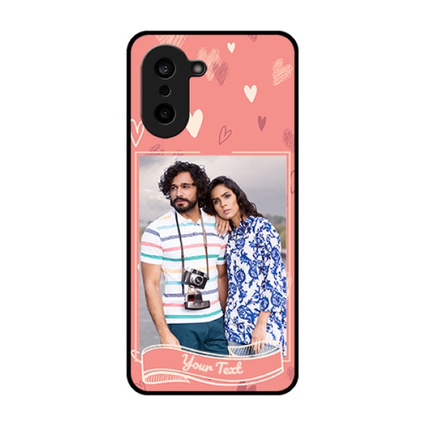 OnePlus Nord CE 5 5G Custom Glass Phone Case - Love Doodle Art Design