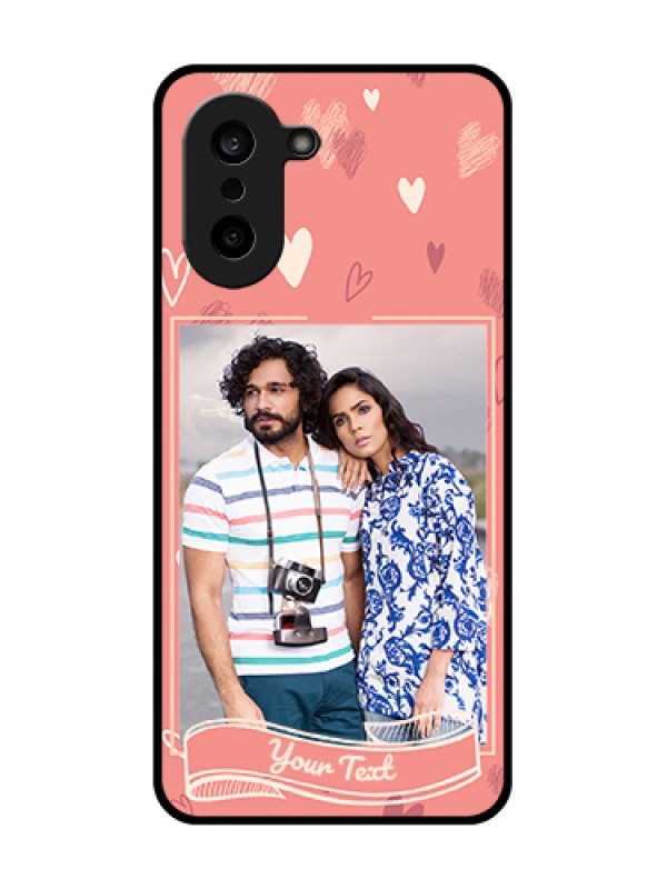 Custom OnePlus Nord CE 5 5G Custom Glass Phone Case - Love Doodle Art Design