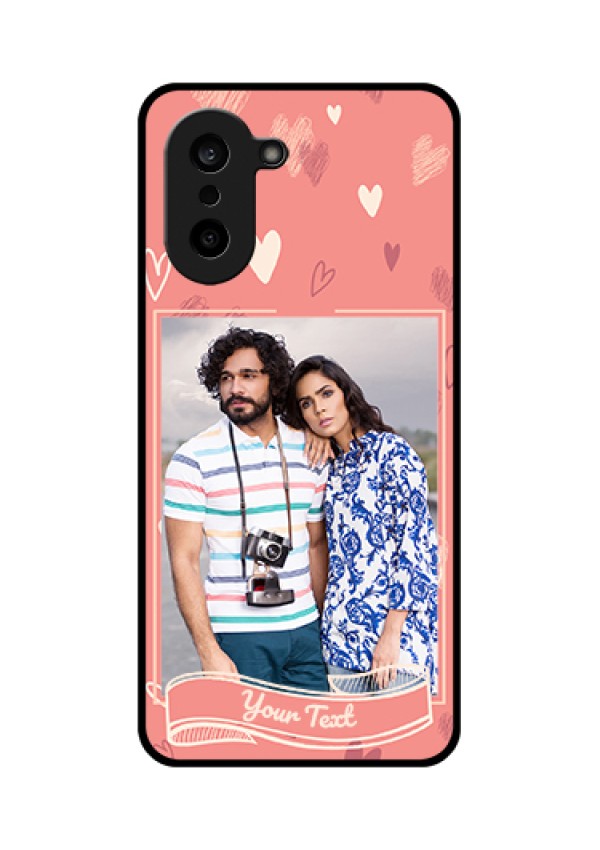 OnePlus Nord CE 5 5G Custom Glass Phone Case - Love Doodle Art Design