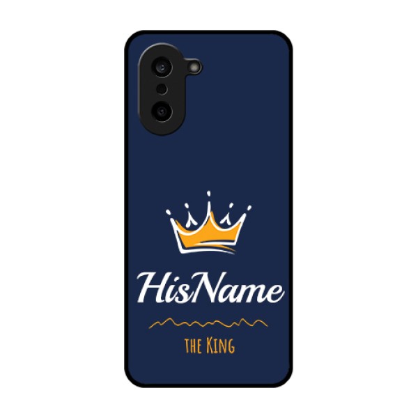 OnePlus Nord CE 5 5G Custom Glass Phone Case - King With Name Design