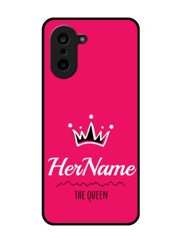 Custom OnePlus Nord CE 5 5G Custom Glass Phone Case - Queen With Name Design