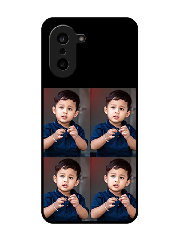 Custom OnePlus Nord CE 5 5G Custom Glass Phone Case - 4 Image Holder Design