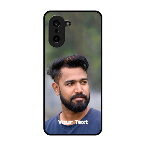 OnePlus Nord CE 5 5G Custom Glass Phone Case - Photo With Text Design