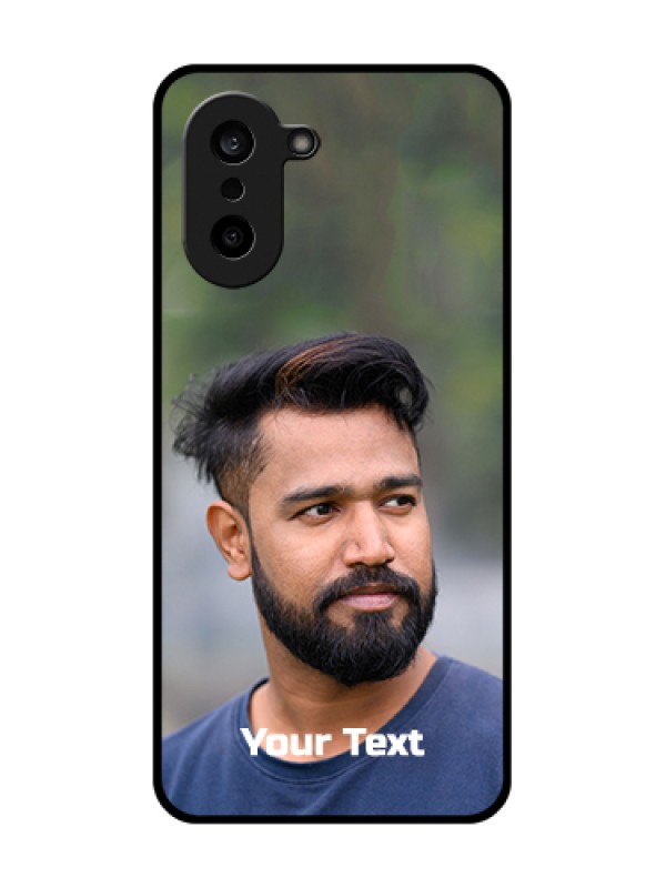 Custom OnePlus Nord CE 5 5G Custom Glass Phone Case - Photo With Text Design