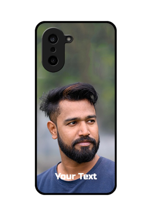 OnePlus Nord CE 5 5G Custom Glass Phone Case - Photo With Text Design