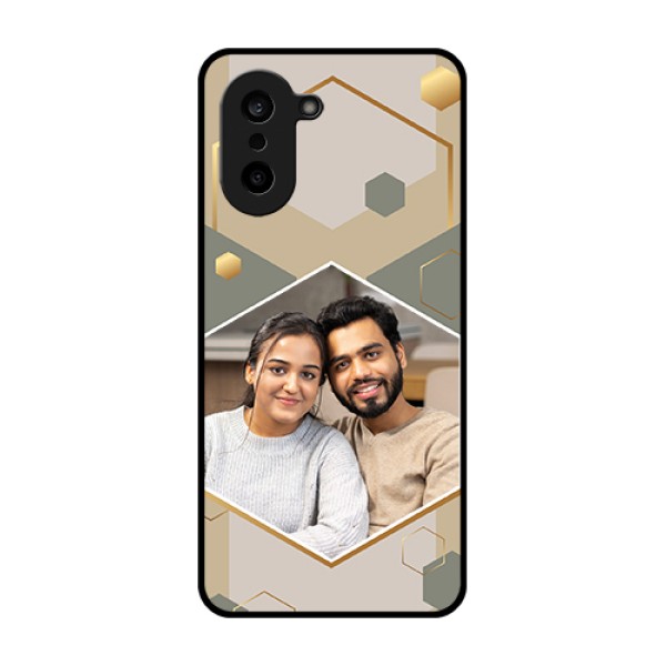 OnePlus Nord CE 5 5G Custom Glass Phone Case - Stylish Hexagon Pattern Design OnePlus Nord CE 5 5G Custom Glass Phone Case - Stylish Hexagon Pattern Design