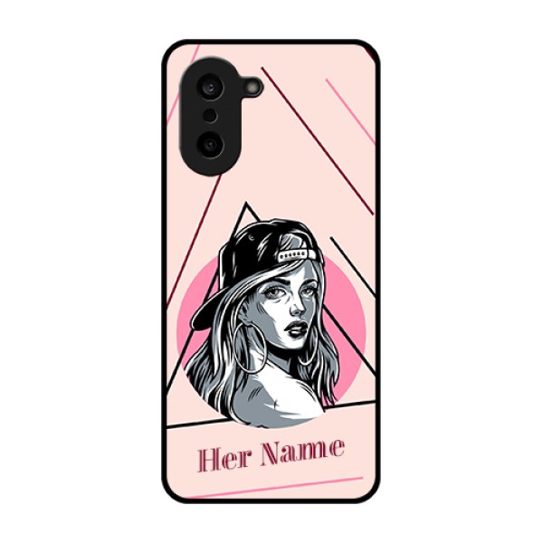 OnePlus Nord CE 5 5G Custom Glass Phone Case - Rockstar Girl Design