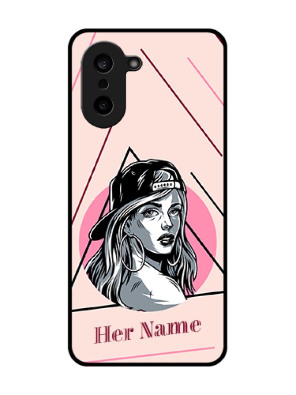 Custom OnePlus Nord CE 5 5G Custom Glass Phone Case - Rockstar Girl Design