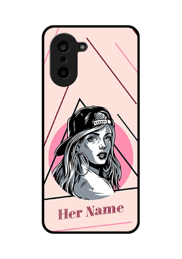 OnePlus Nord CE 5 5G Custom Glass Phone Case - Rockstar Girl Design