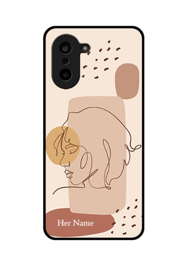 OnePlus Nord CE 5 5G Custom Glass Phone Case - Calm Woman Line Art Design