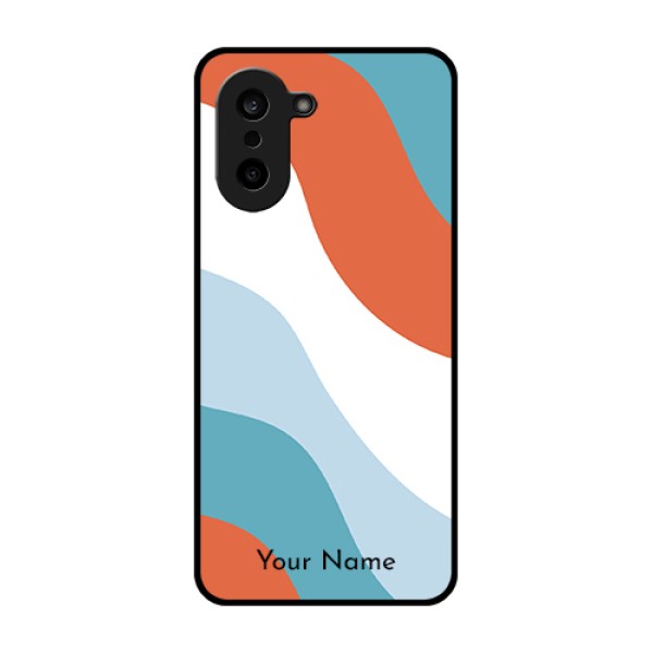 OnePlus Nord CE 5 5G Custom Glass Phone Case - Coloured Waves Design