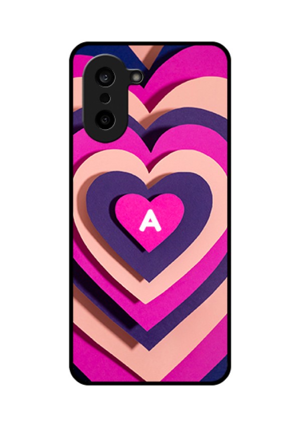 OnePlus Nord CE 5 5G Custom Glass Phone Case - Cute Heart Pattern Design