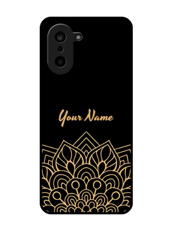 Custom OnePlus Nord CE 5 5G Custom Glass Phone Case - Golden Mandala Design