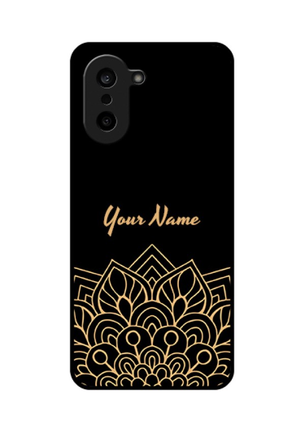OnePlus Nord CE 5 5G Custom Glass Phone Case - Golden Mandala Design