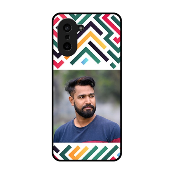 OnePlus Nord CE 5 5G Custom Glass Phone Case - Colorful Maze Pattern Design OnePlus Nord CE 5 5G Custom Glass Phone Case - Colorful Maze Pattern Design