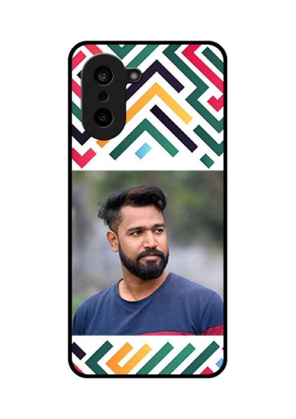 OnePlus Nord CE 5 5G Custom Glass Phone Case - Colorful Maze Pattern Design