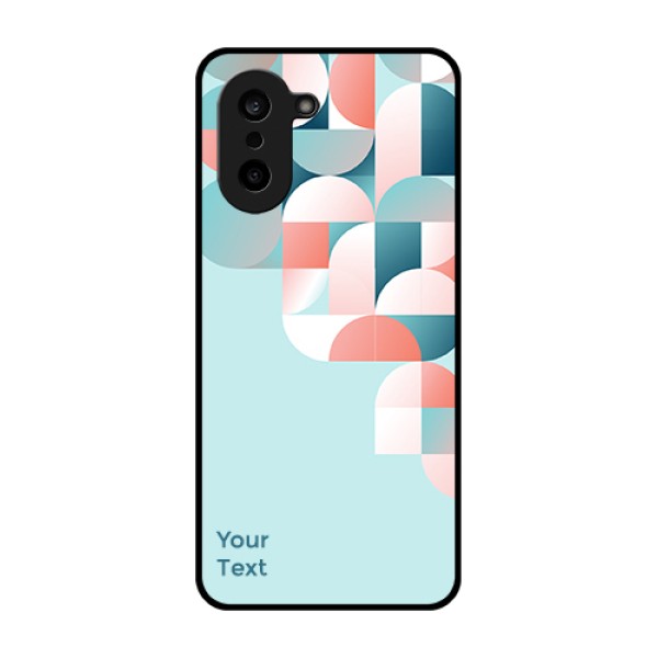 OnePlus Nord CE 5 5G Custom Glass Phone Case - Stylish Semi - Circle Pattern Design