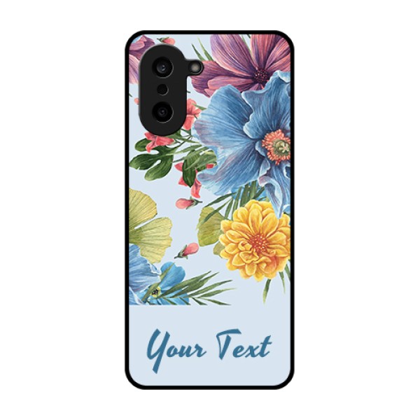 OnePlus Nord CE 5 5G Custom Glass Phone Case - Stunning Watercolored Flowers Painting Design
