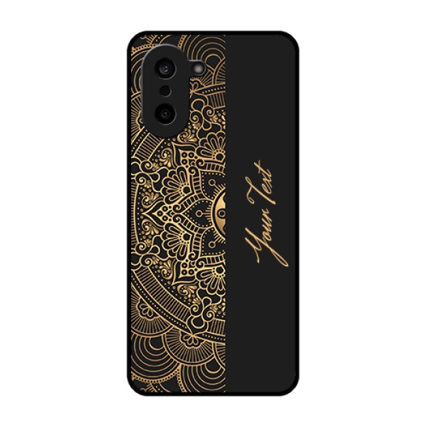 OnePlus Nord CE 5 5G Custom Glass Phone Case - Mandala Art With Custom Text Design OnePlus Nord CE 5 5G Custom Glass Phone Case - Mandala Art With Custom Text Design