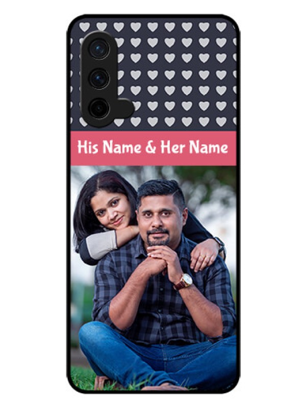 Custom Oneplus Nord CE 5G Custom Glass Mobile Case  - Love Symbols Design